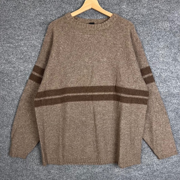 Patagonia Other - Vintage Patagonia Crewneck Sweater Mens XL Brown Good Striped Wool